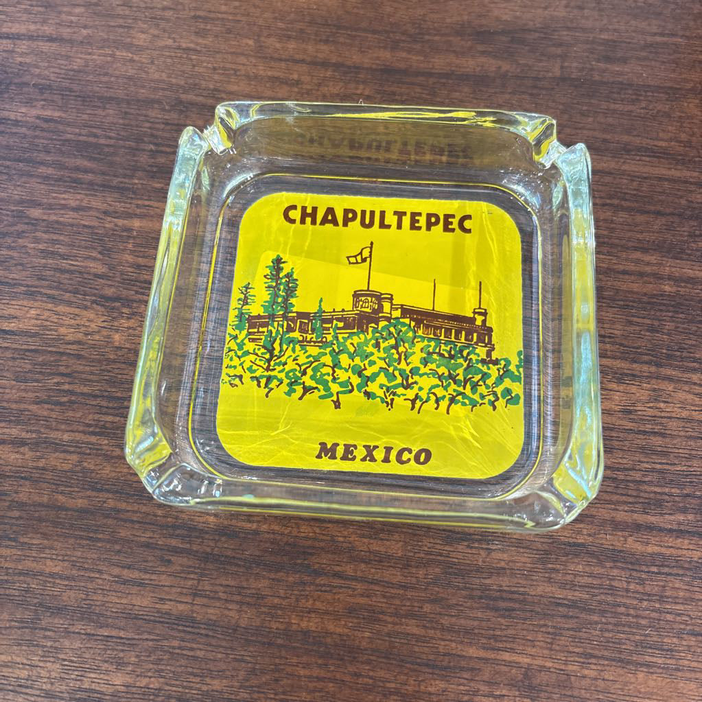 Glass Square Mexican Ashtray SMALLS