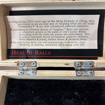 Silver Baoding Stress Balls w/Case SMALLS