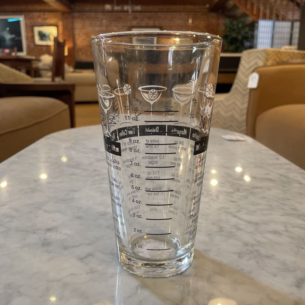 B&W Cocktail Mixing Glass SMALLS