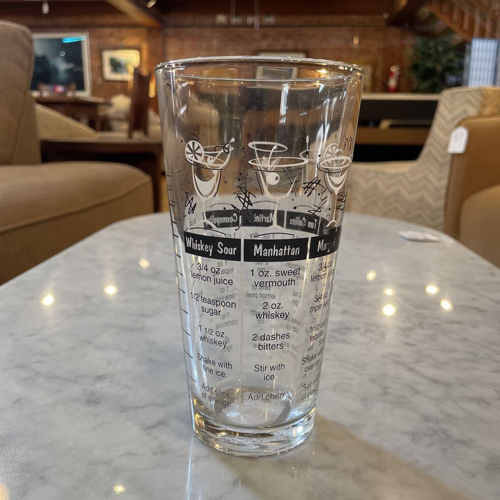 B&W Cocktail Mixing Glass SMALLS