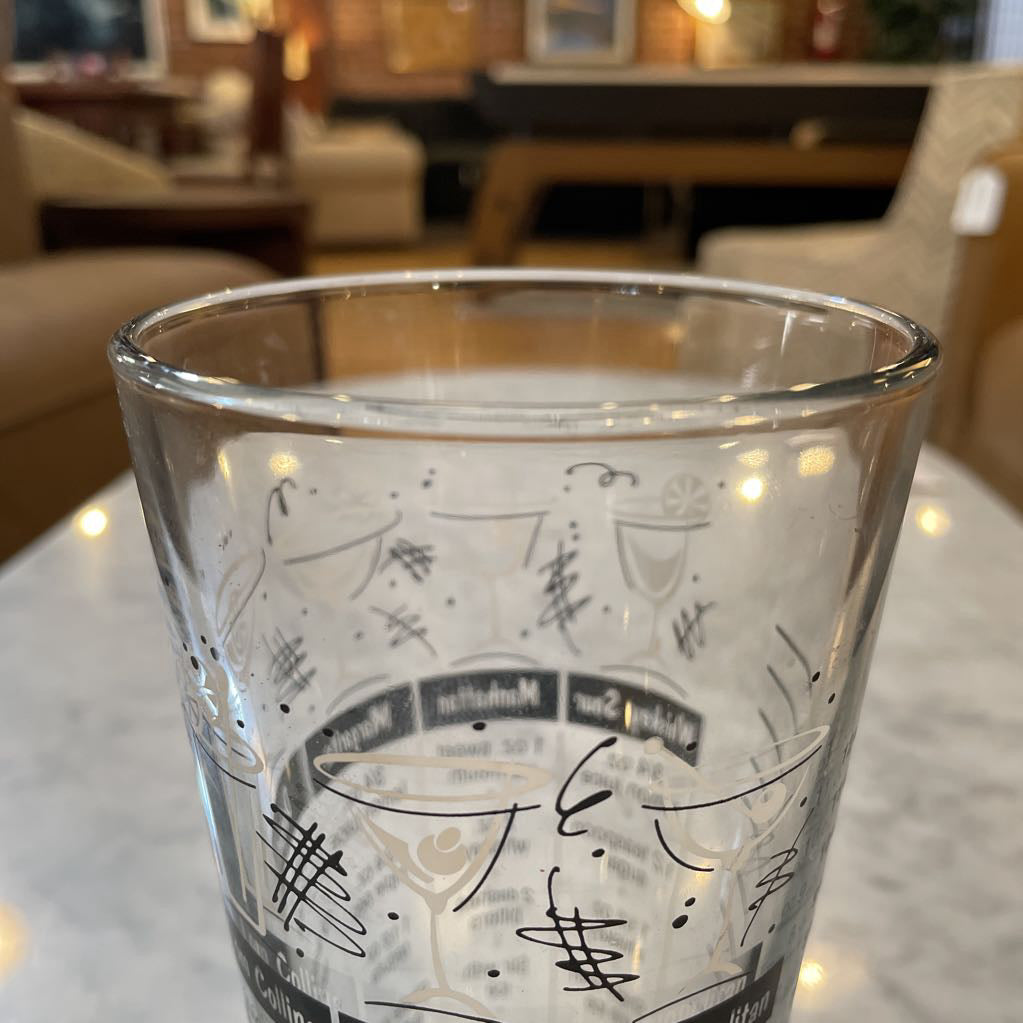 B&W Cocktail Mixing Glass SMALLS