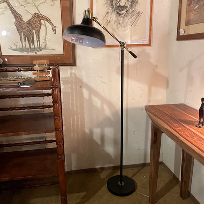 Black Industrial Style Pivoting Floor Lamp LAMPS