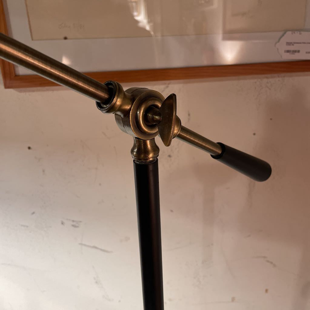 Black Industrial Style Pivoting Floor Lamp LAMPS