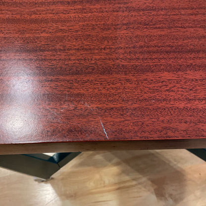 Removeable Veneer Top with Green Base Rolling Table