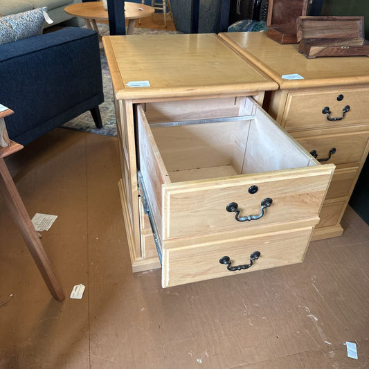 2 Drawer Blonde Filing Cabinet C CABINETS