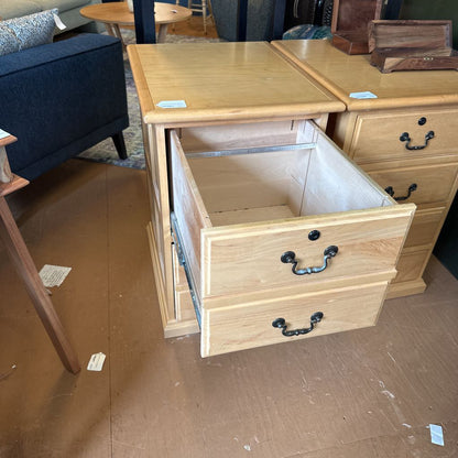 2 Drawer Blonde Filing Cabinet C CABINETS