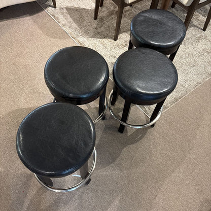 Swivel Leather Counter Stool (Set of 4)