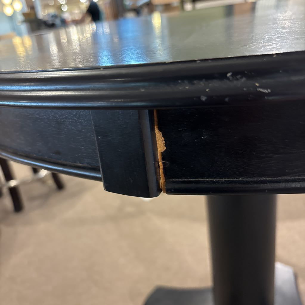 Black Round Bistro Counter Table (AS IS)