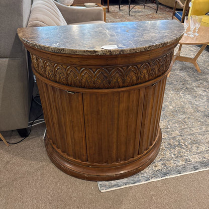 Demilune Stone Top Cabinet