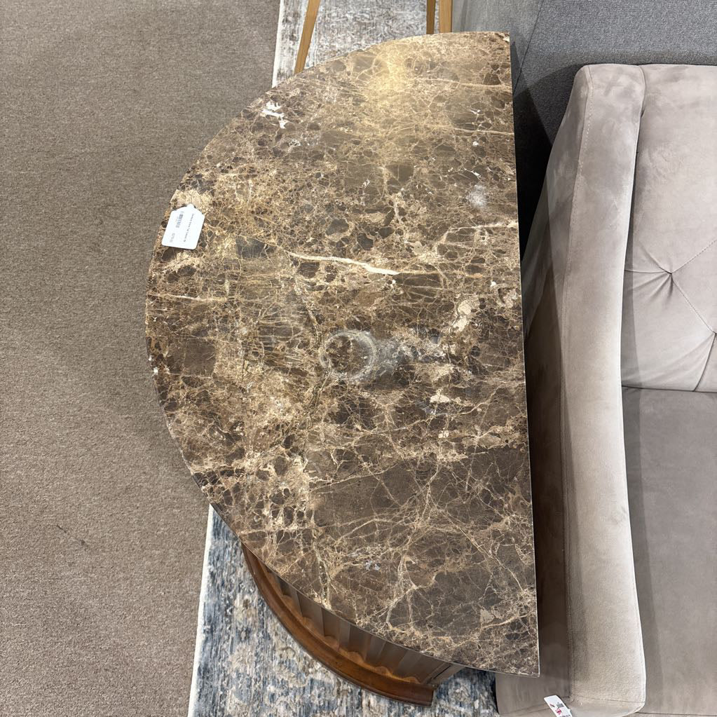 Demilune Stone Top Cabinet