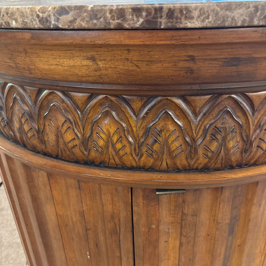 Demilune Stone Top Cabinet