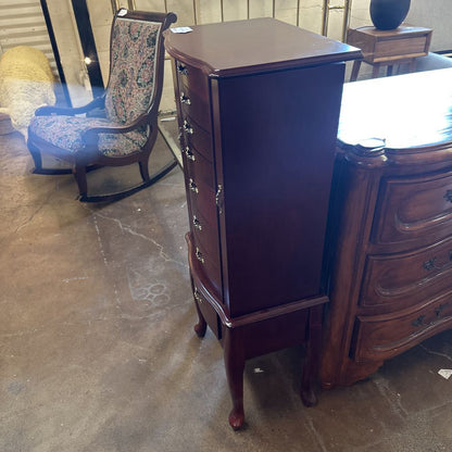 Small Cherry Jewelry Cabinet