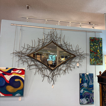 Modern Metal Branching Mirror