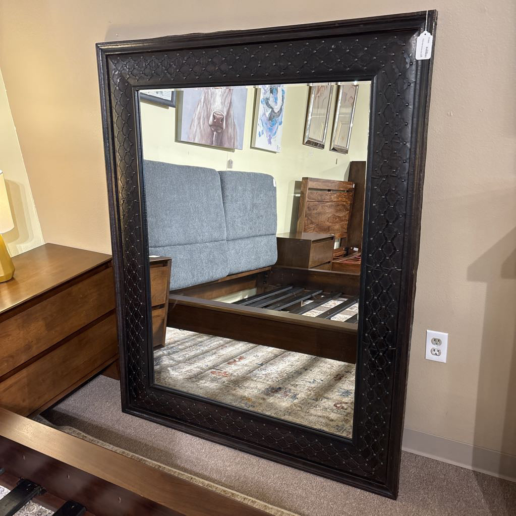 Large Dark Pressed Metal Mirror C MIRRORS