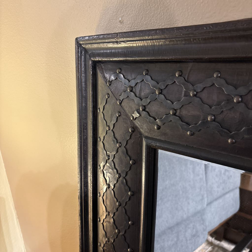 Large Dark Pressed Metal Mirror C MIRRORS