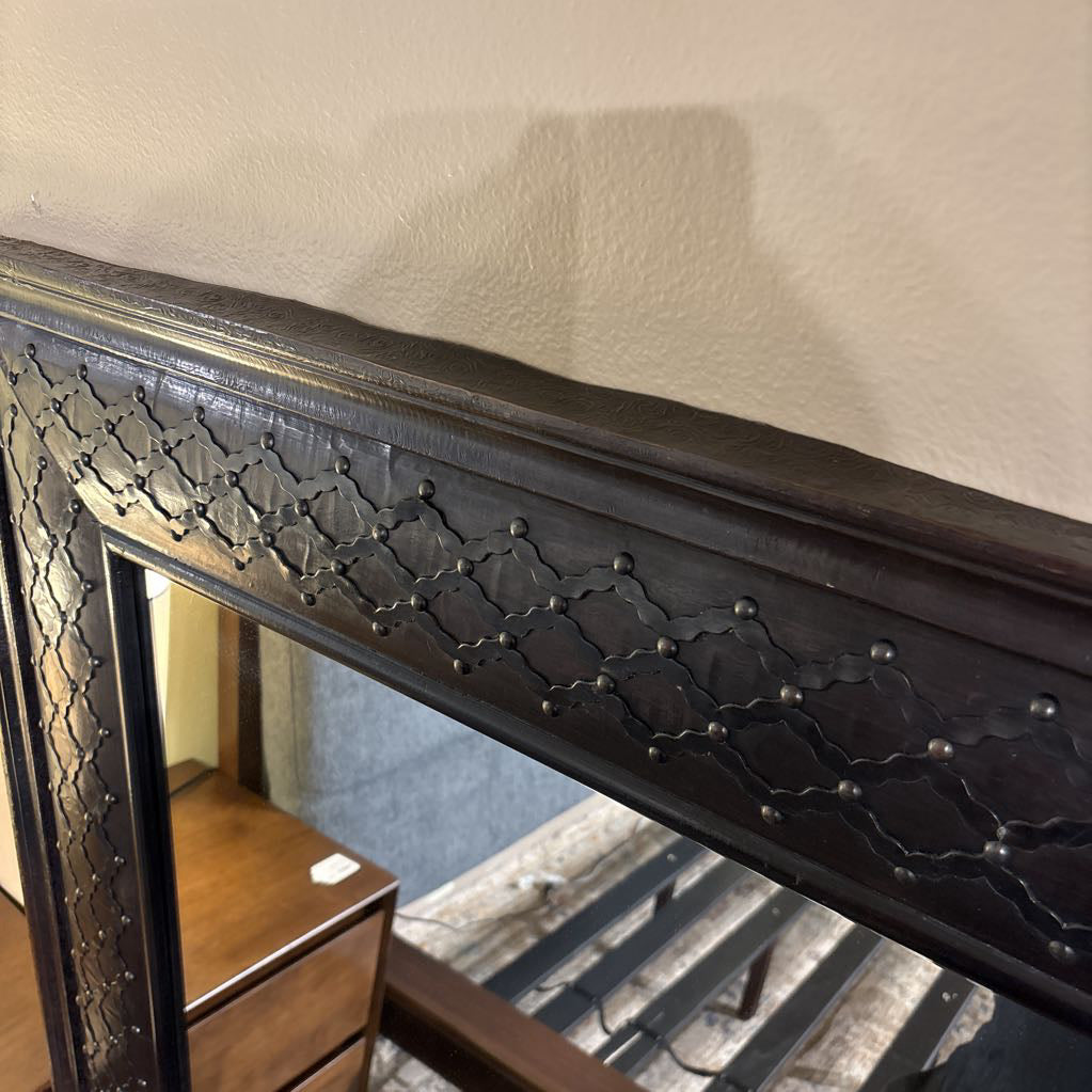 Large Dark Pressed Metal Mirror C MIRRORS