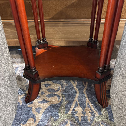 Oval Vintage Style Side Table w/ Drawer C SIDE TABLES