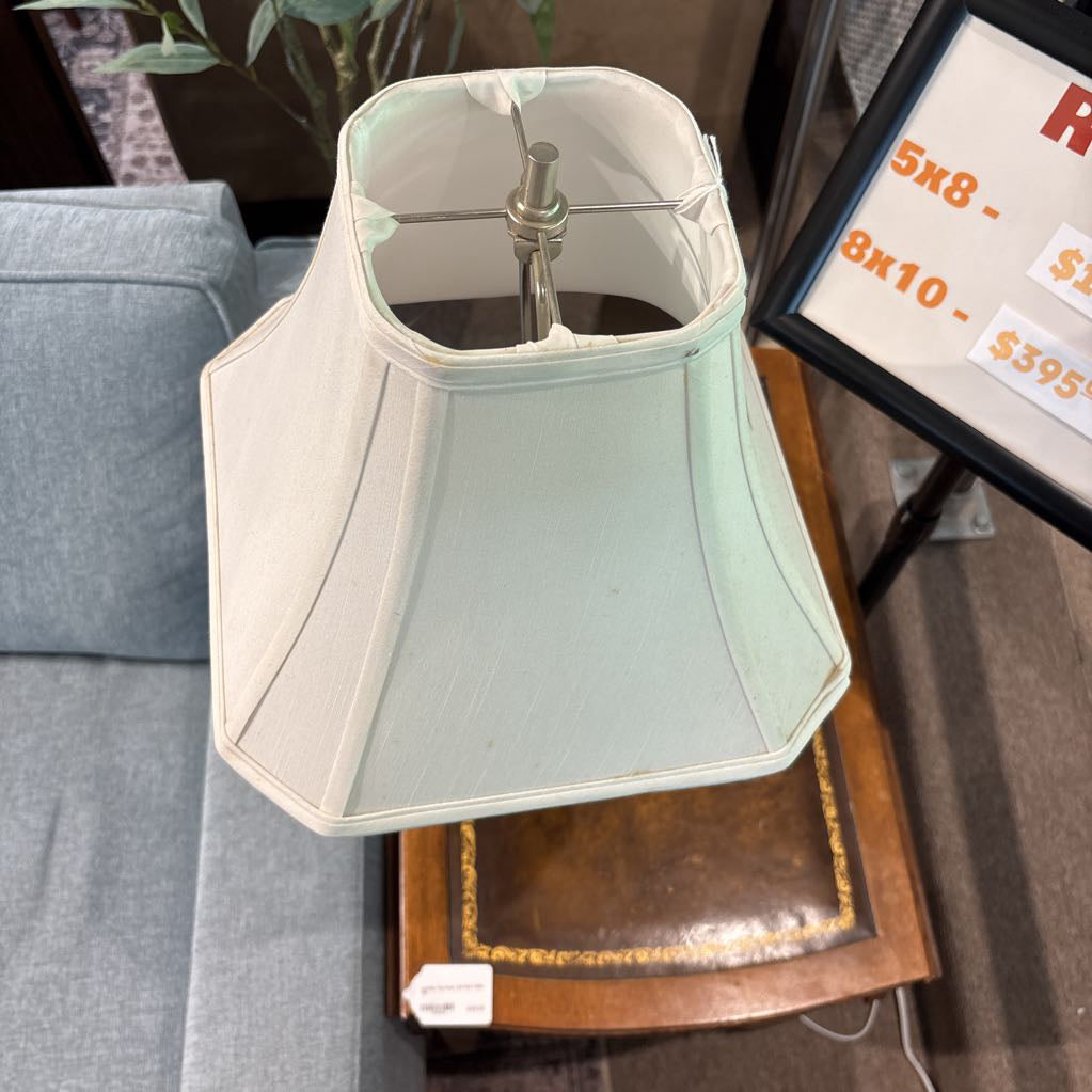 Contemporary Silver Adjustable Arm Lamp LAMPS