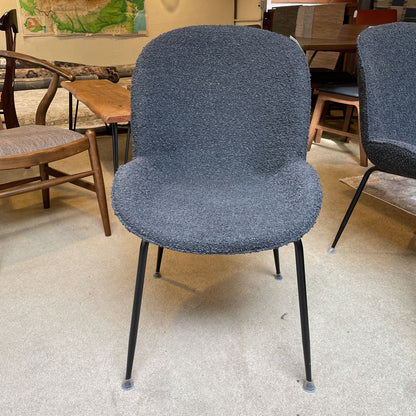 Charcoal Boucle Dining Chairs set of 6