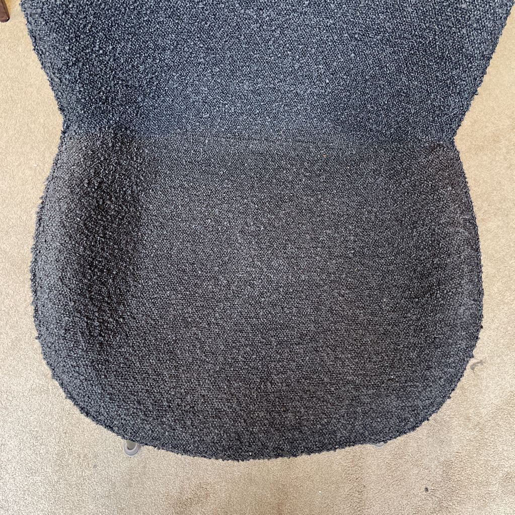 Charcoal Boucle Dining Chairs set of 6
