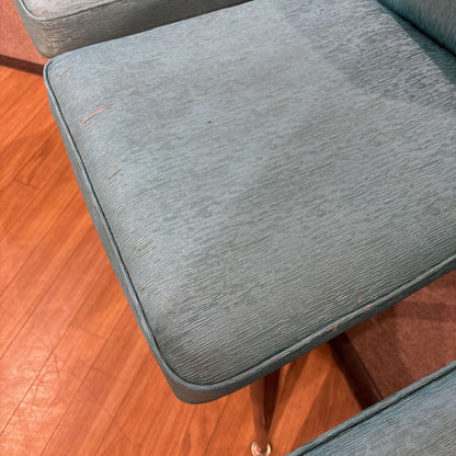 MC Nordia Teal Vinyl Dining Chair (SET OF 6) C DINING CHAIRS