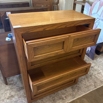 5 Drawer Oak Highboy