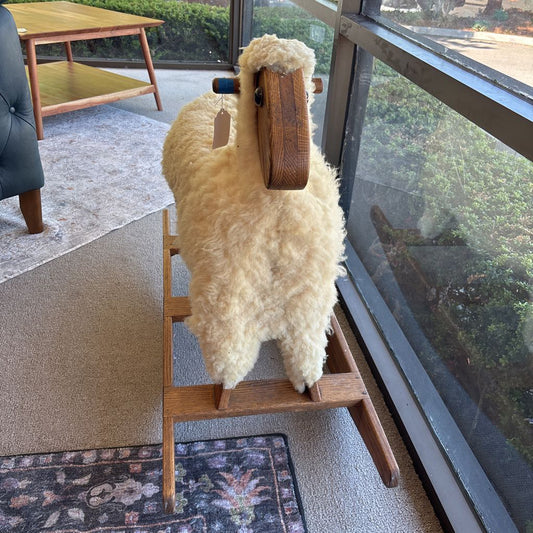 Vintage Rocking Sheep
