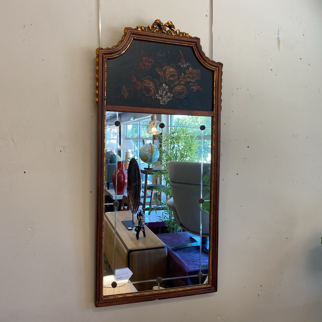 Queen Anne Style Rosette Wall Mirror