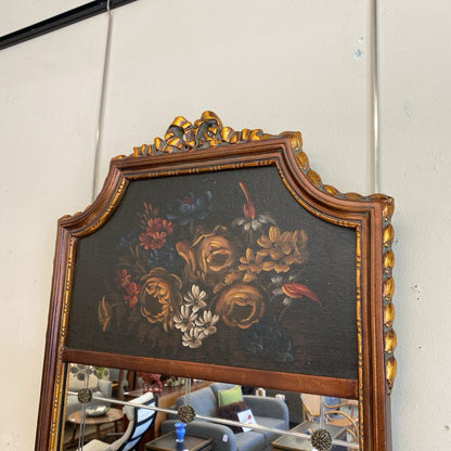 Queen Anne Style Rosette Wall Mirror