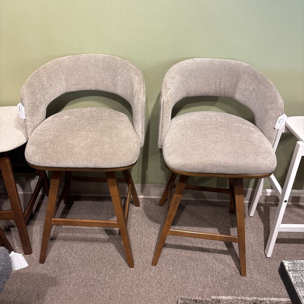 Swivel Tufted Bar Stool (SET OF 2)