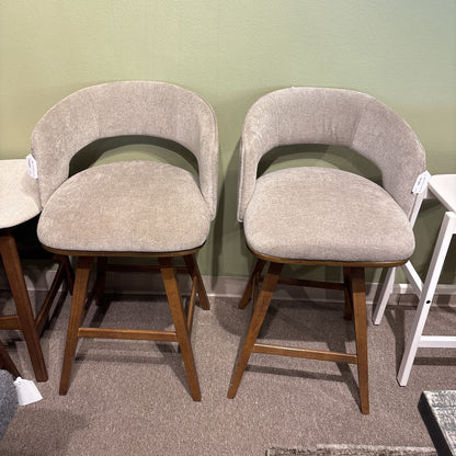Swivel Tufted Bar Stool (SET OF 2)