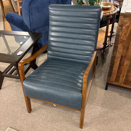 Steel Faux Leather Armchari U ACCENT CHAIRS