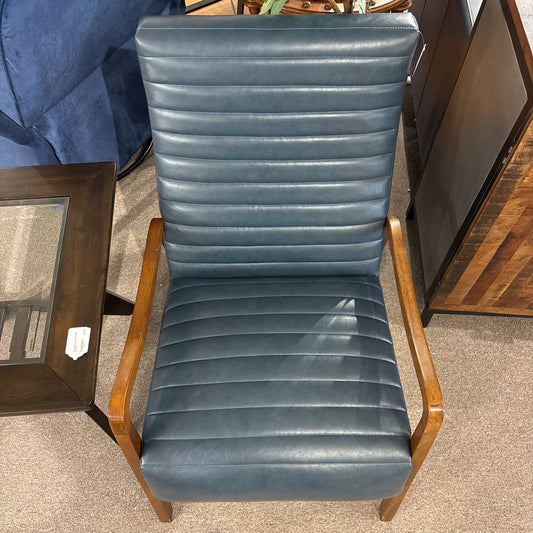 Steel Faux Leather Armchari U ACCENT CHAIRS