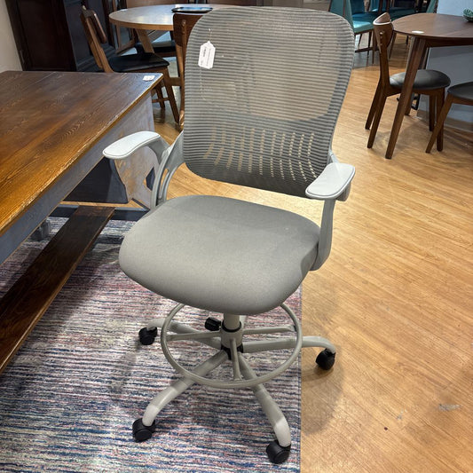 Grey Adjustable Office Chair U ACCENT CHAIRS