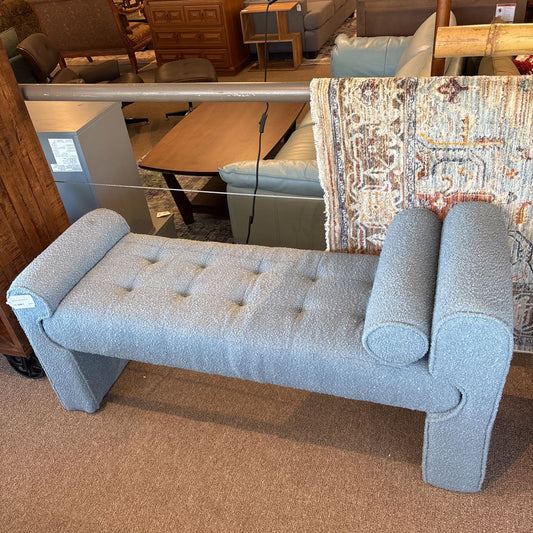 Light Blue Chaise Bench