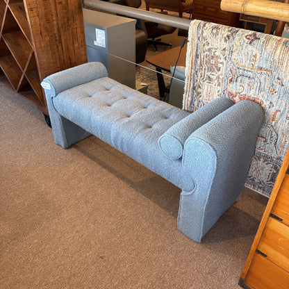Light Blue Chaise Bench