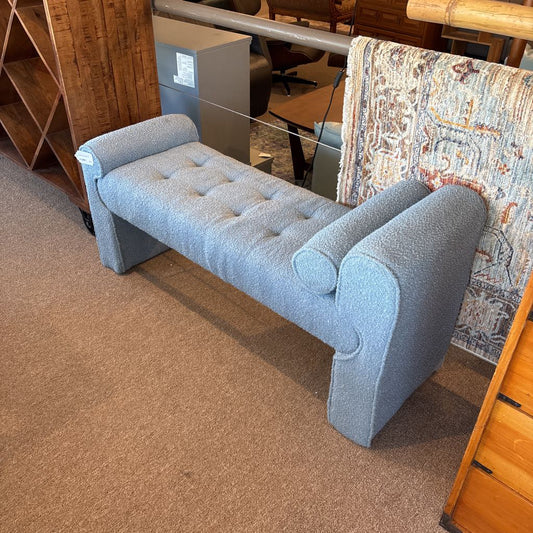 Light Blue Chaise Bench