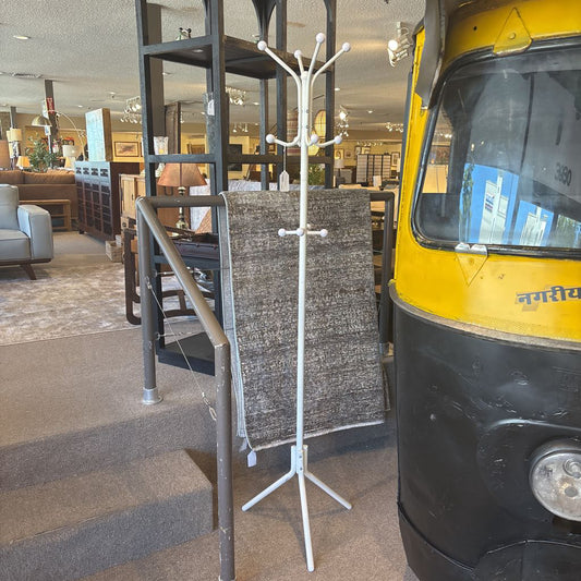 White Metal Coat Rack