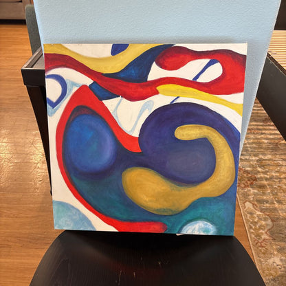 Multicolor Swirl Abstract Art