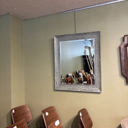 Grey Wood Frame Mirror