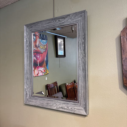 Grey Wood Frame Mirror