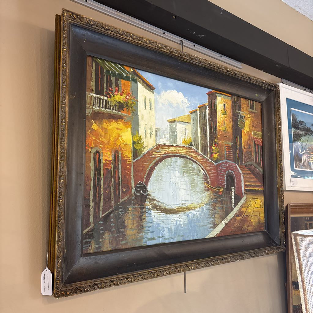Venetian Canal Oil Painting