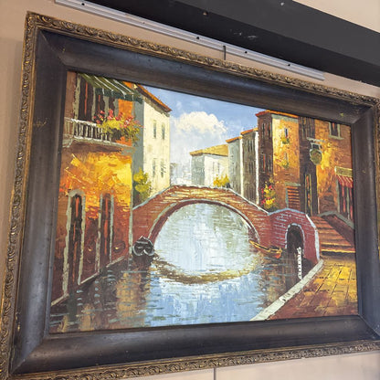 Venetian Canal Oil Painting