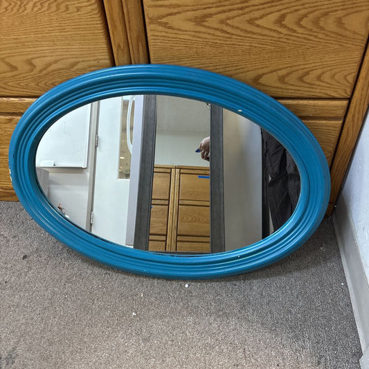 Turquoise Oval Mirror C MIRRORS