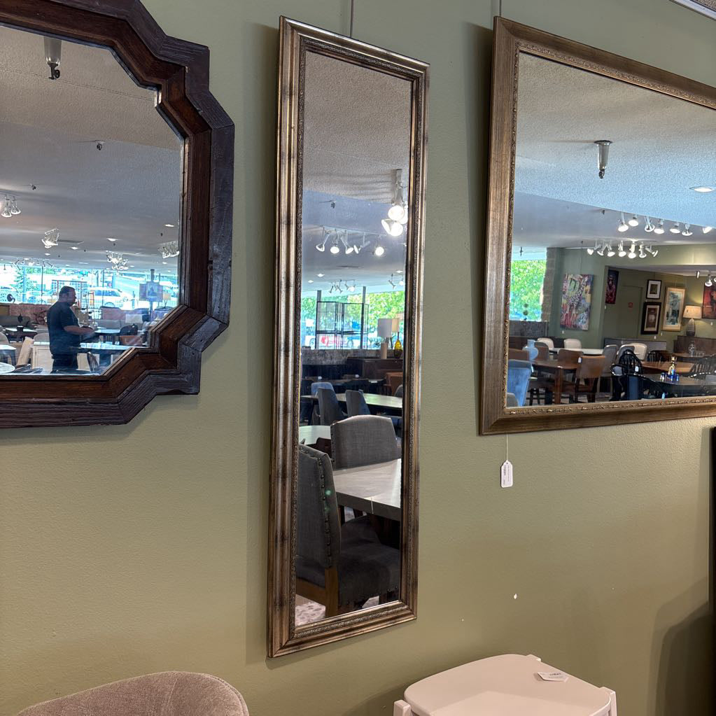 Tall Metal Pattern Mirror