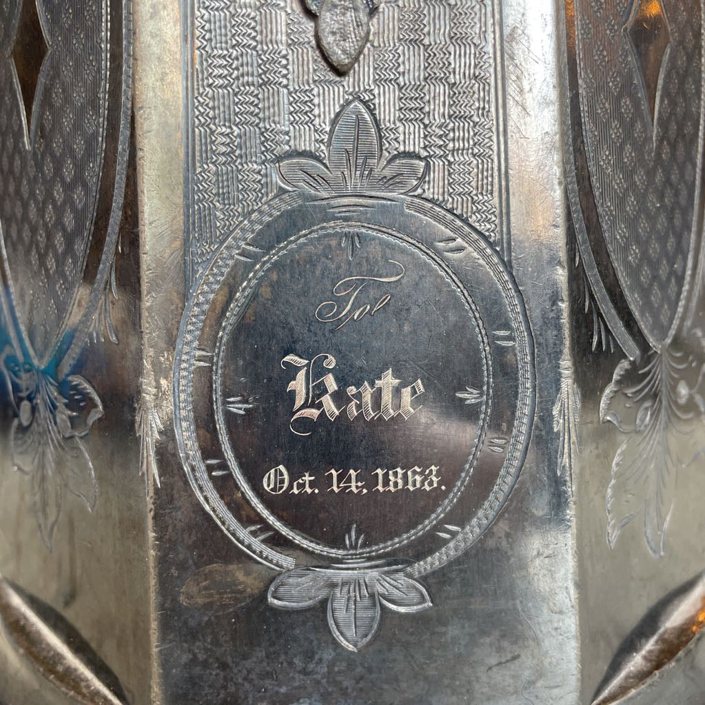 Antique Meriden Kettle-Marked "Kate 1863"