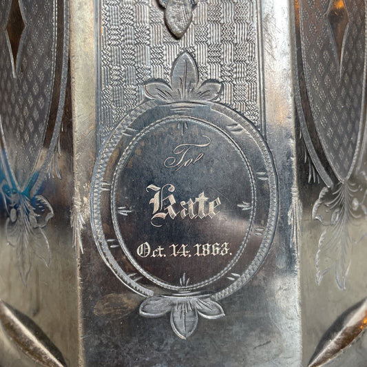 Antique Meriden Kettle-Marked "Kate 1863" UNIQUE FINDS