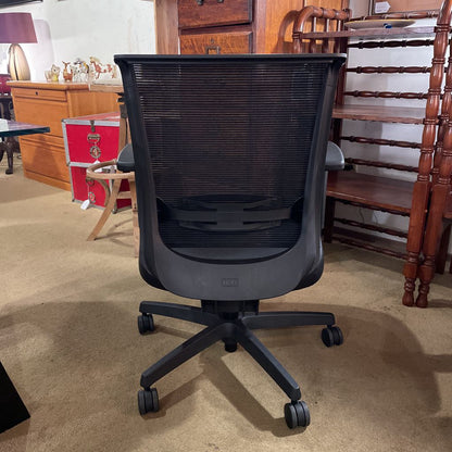 Hon Black Leather Office Chair