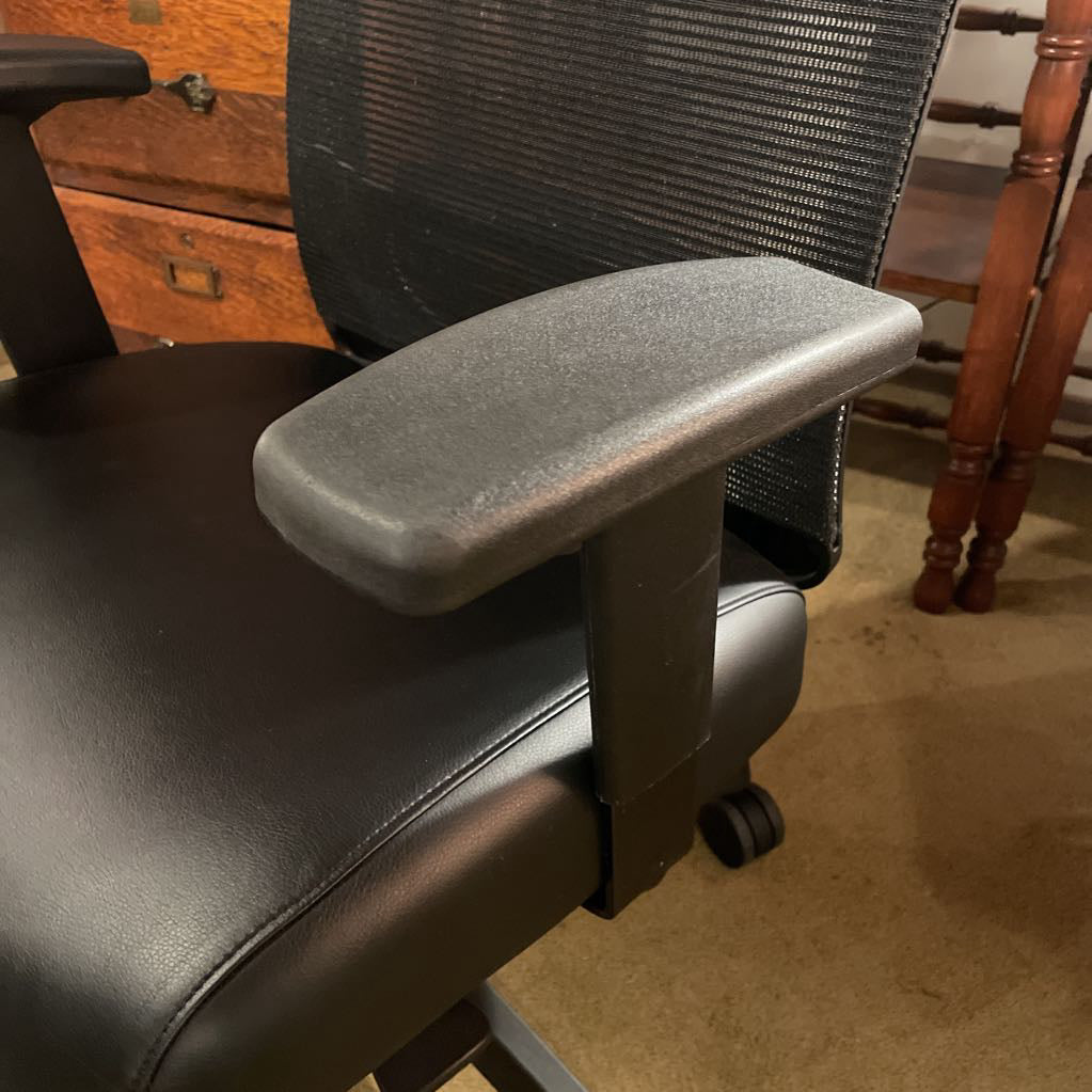 Hon Black Leather Office Chair