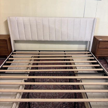 Modern Upholostered King Bedframe w/ Storage C BED FRAMES